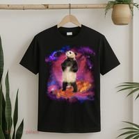 Panda Surfing Bacon In Space T-Shirt thumb 2