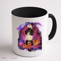 Panda Surfing Bacon In Space Coffee Mug thumb 1