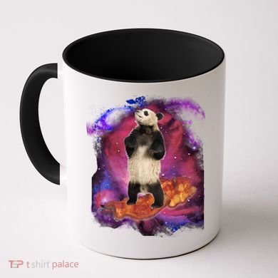 Panda Surfing Bacon In Space Coffee Mug