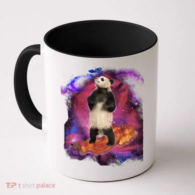 Panda Surfing Bacon In Space Coffee Mug