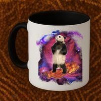 Panda Surfing Bacon In Space Coffee Mug thumb 2