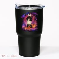Panda Surfing Bacon In Space Tumbler thumb 0