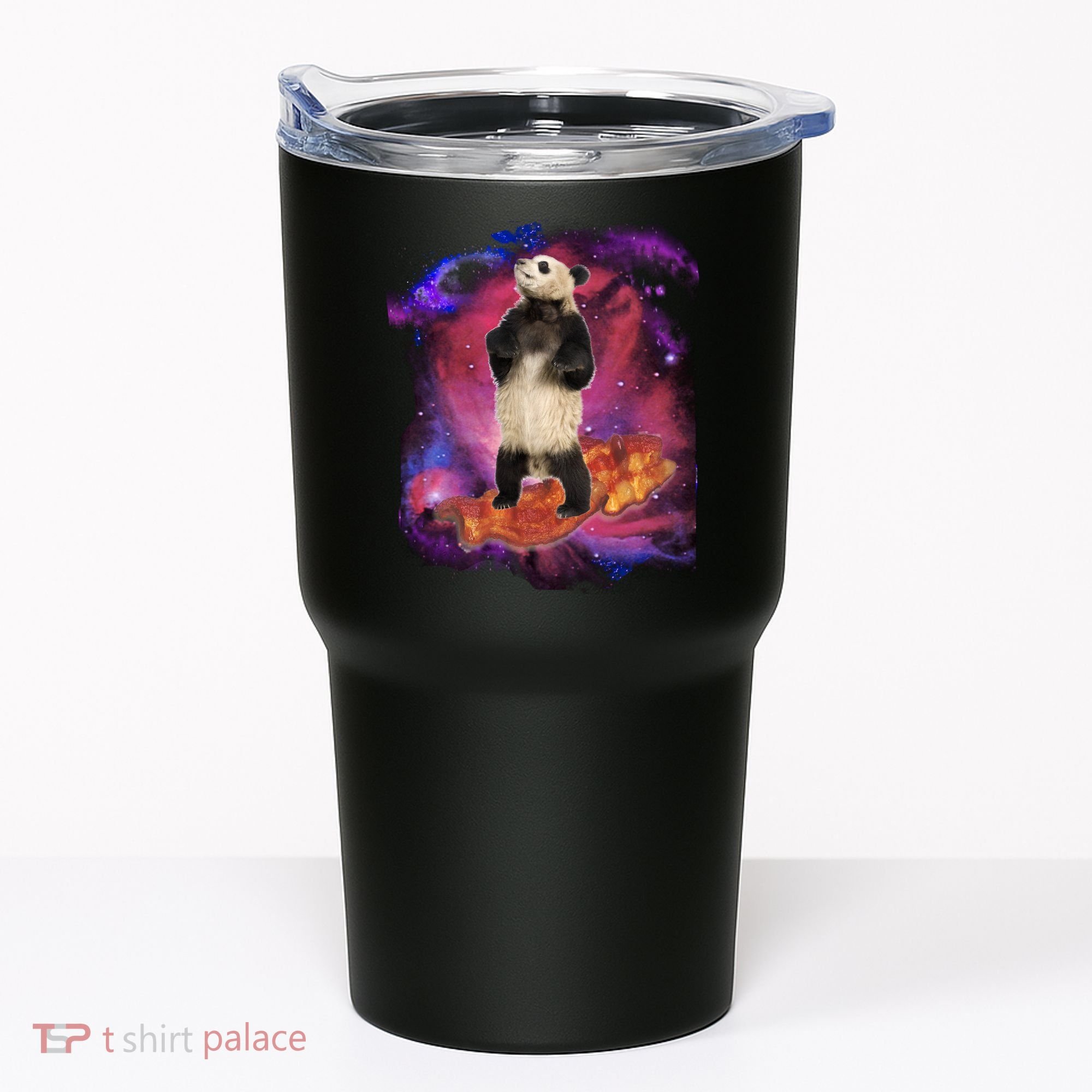 Panda Surfing Bacon In Space Tumbler