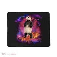Panda Surfing Bacon In Space Mousepad thumb 0