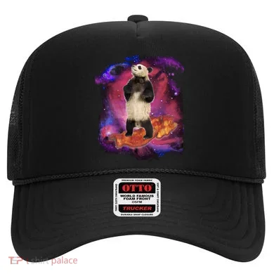 Panda Surfing Bacon In Space Hat