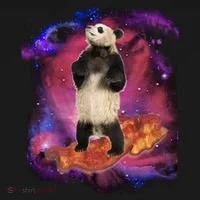 Panda Surfing Bacon In Space Toddler Hoodie thumb 2