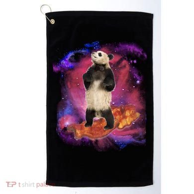 Panda Surfing Bacon In Space Golf Towel