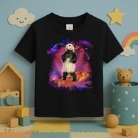 Panda Surfing Bacon In Space Toddler T-Shirt thumb 3