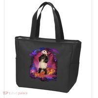 Panda Surfing Bacon In Space Tote Bag thumb 3