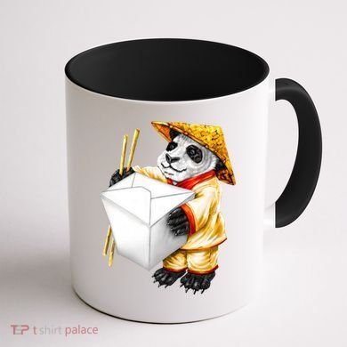 Panda Takeout Coffee Mug back