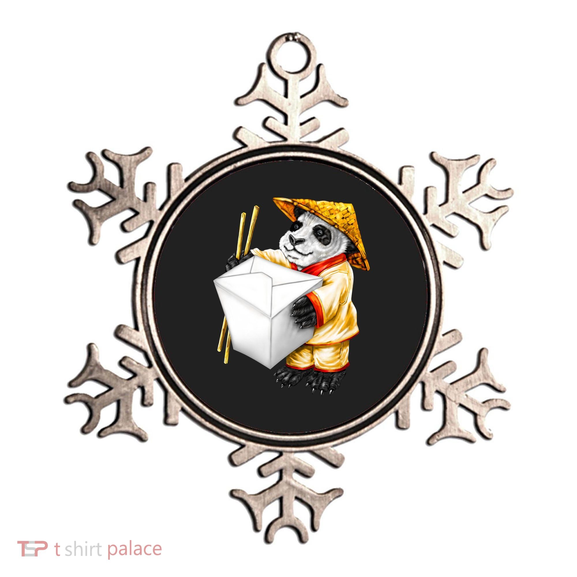 Panda Takeout Ornament
