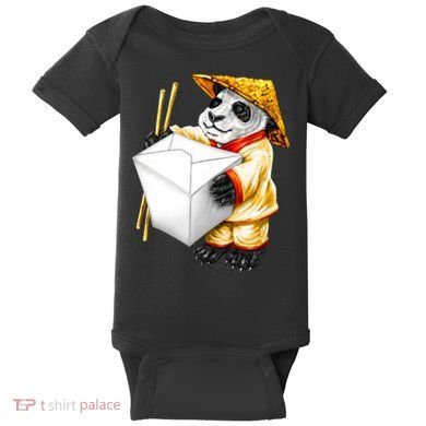 Panda Takeout Baby Bodysuit