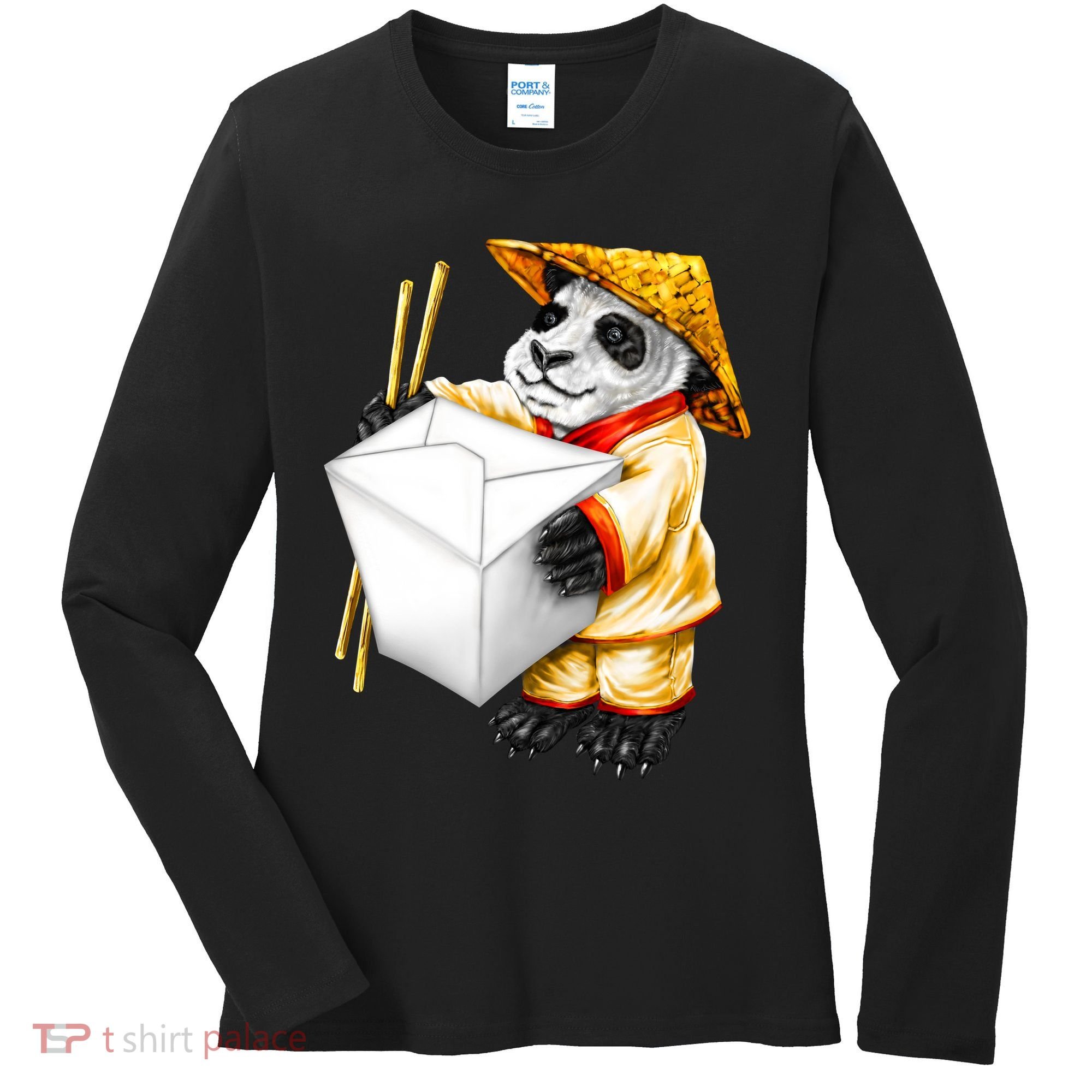 Panda Takeout Women's Long Sleeve Shirt
