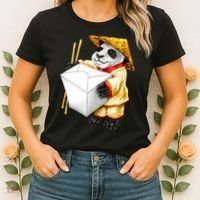Panda Takeout Women's T-Shirt thumb 2