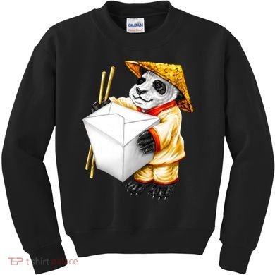 Panda Takeout Kids Sweatshirt