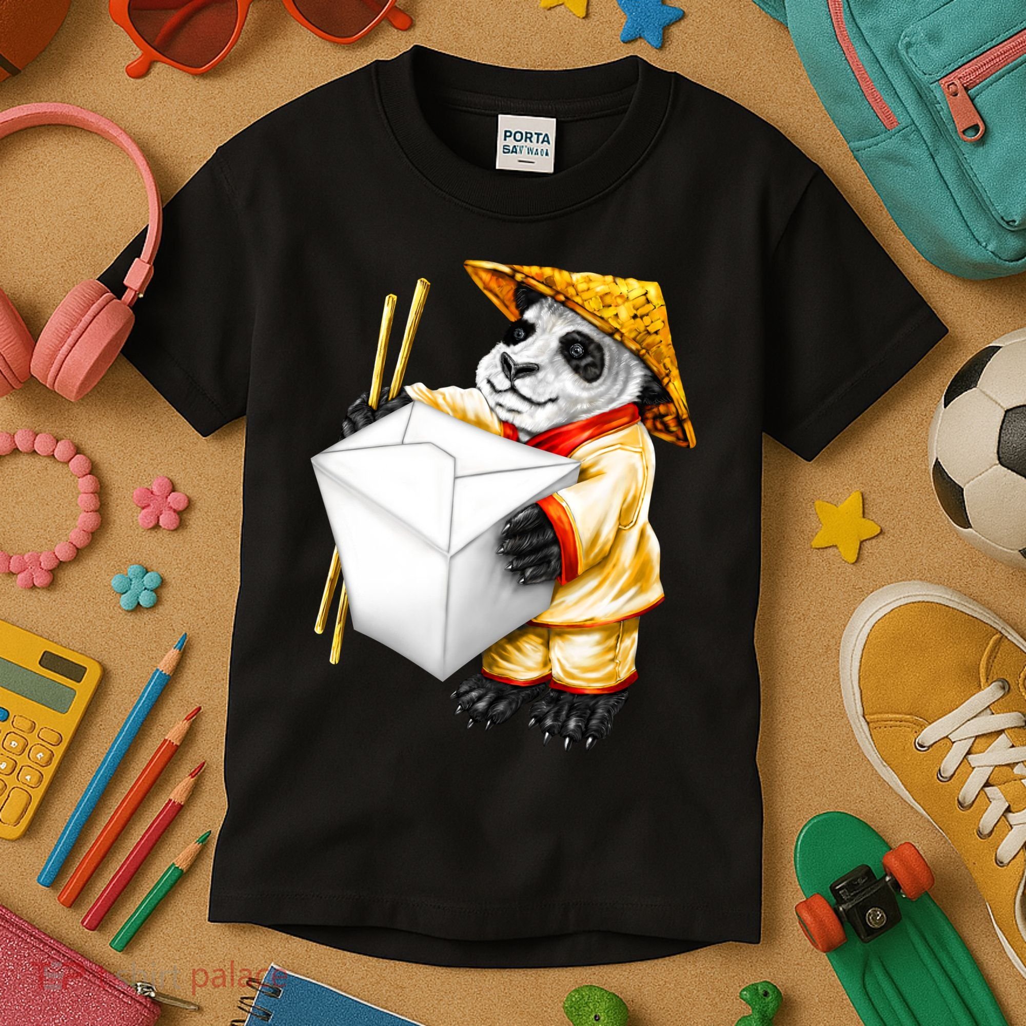 Panda Takeout Kids T-Shirt