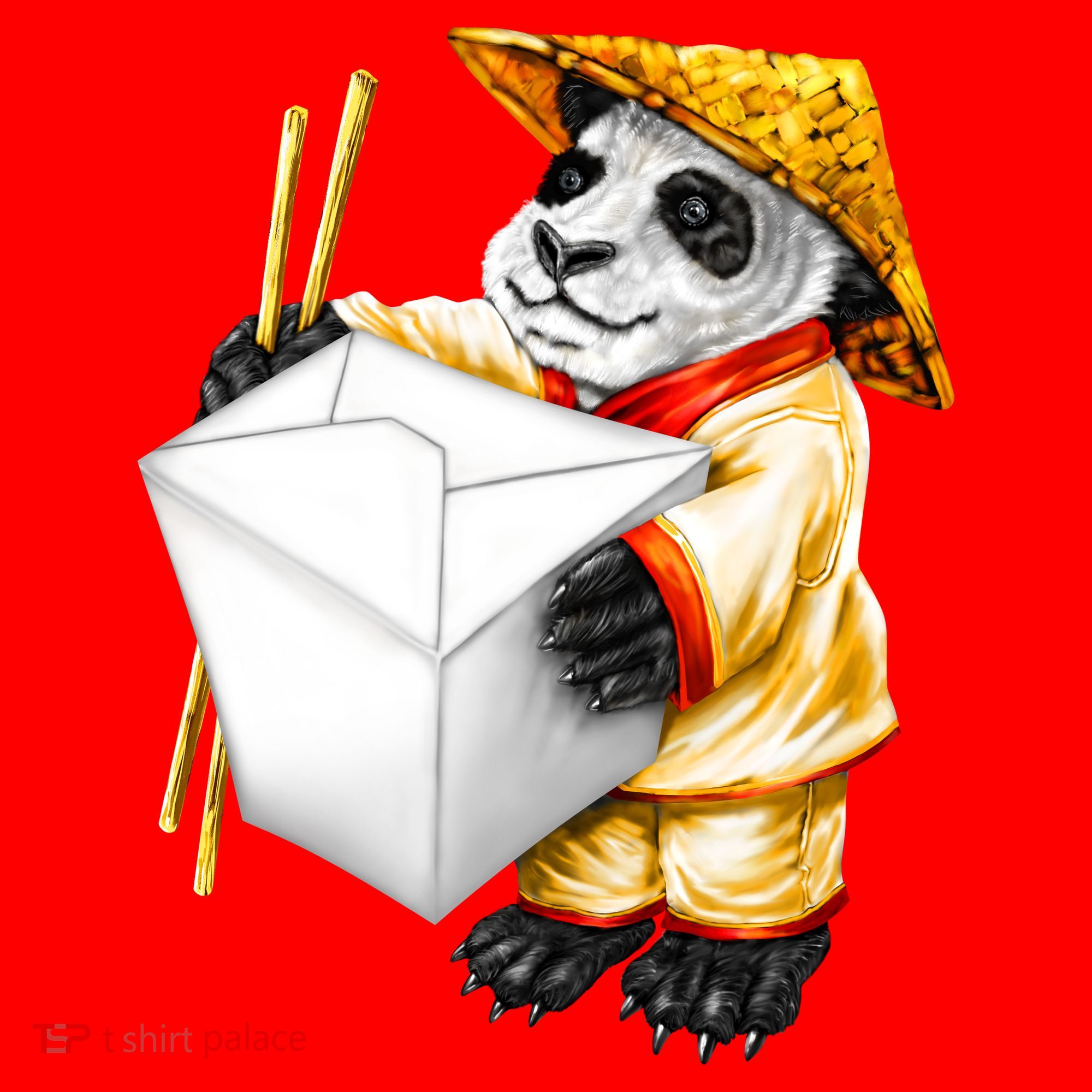 Panda Takeout Santa Hat