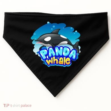 Panda Whale USA-Made Doggie Bandana