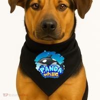 Panda Whale USA-Made Doggie Bandana thumb 1