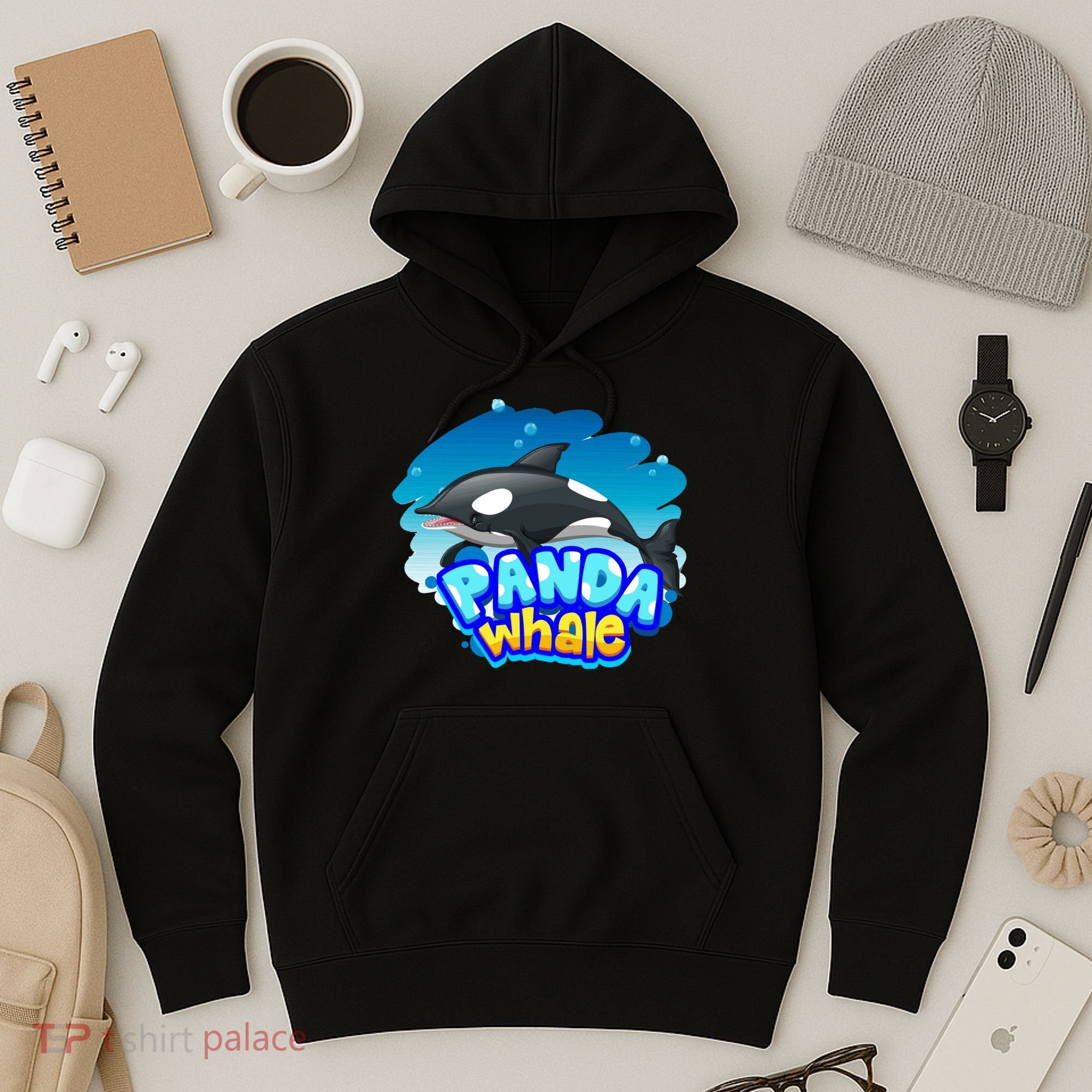 Panda Whale Hoodie