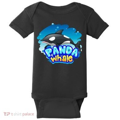 Panda Whale Baby Bodysuit