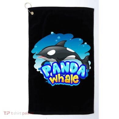 Panda Whale Golf Towel