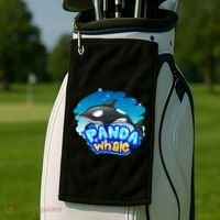 Panda Whale Golf Towel thumb 2