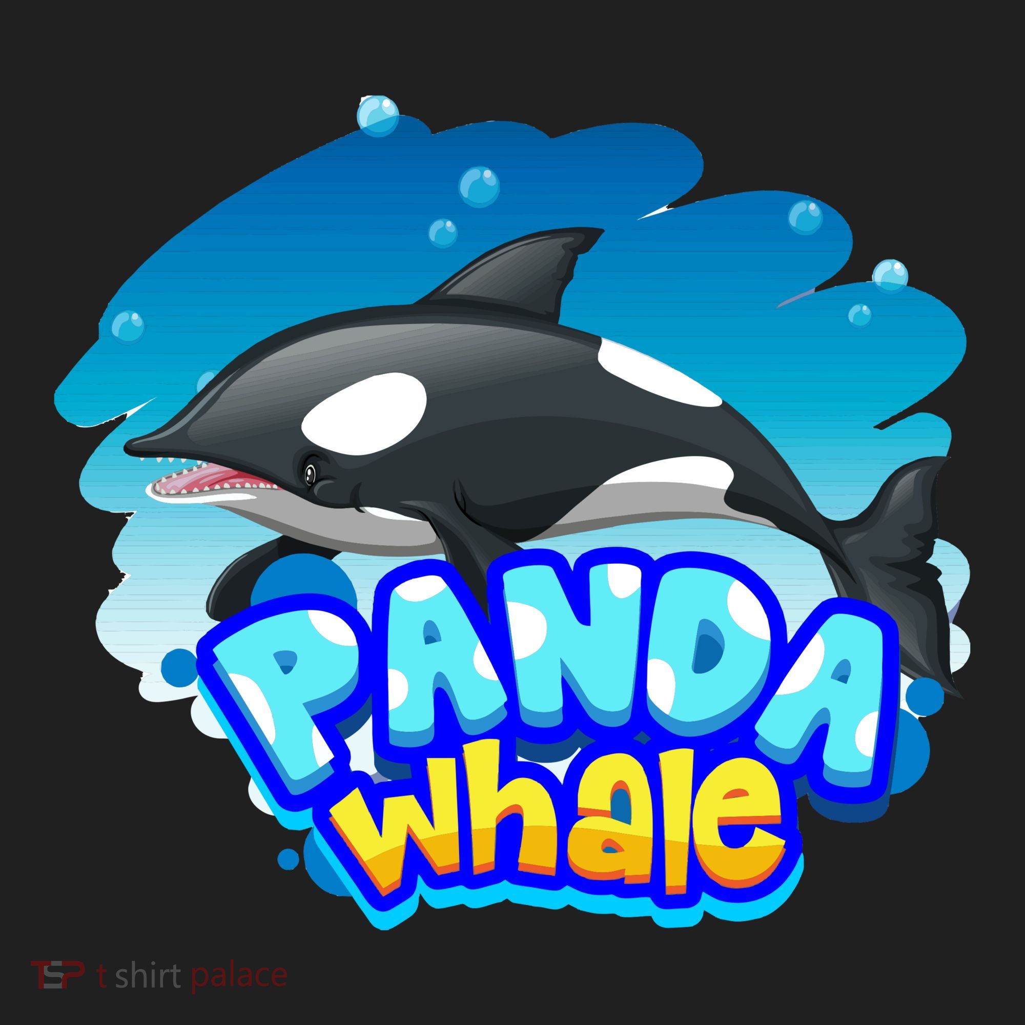 Panda Whale Golf Towel