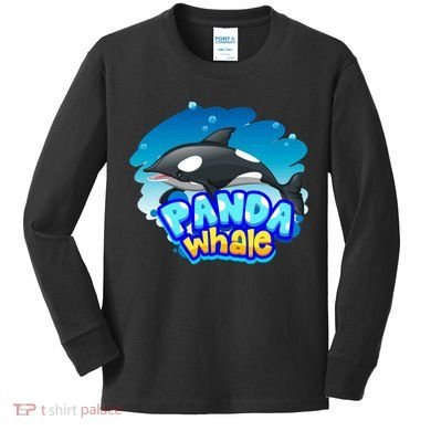 Panda Whale Kids Long Sleeve Shirt