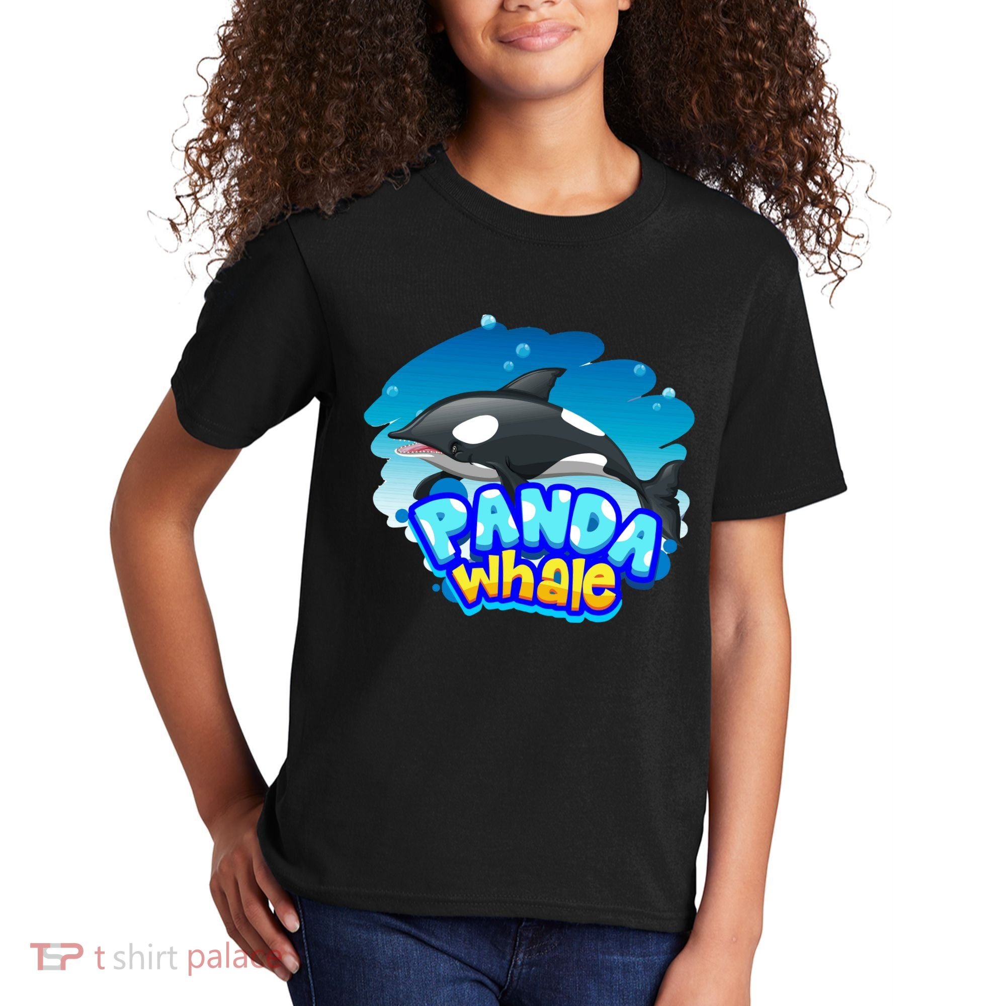 Panda Whale Kids T-Shirt