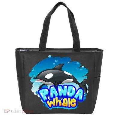 Panda Whale Tote Bag