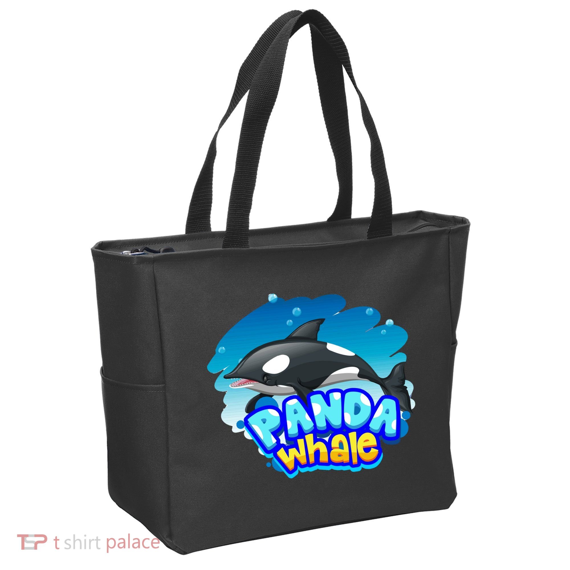 Panda Whale Tote Bag