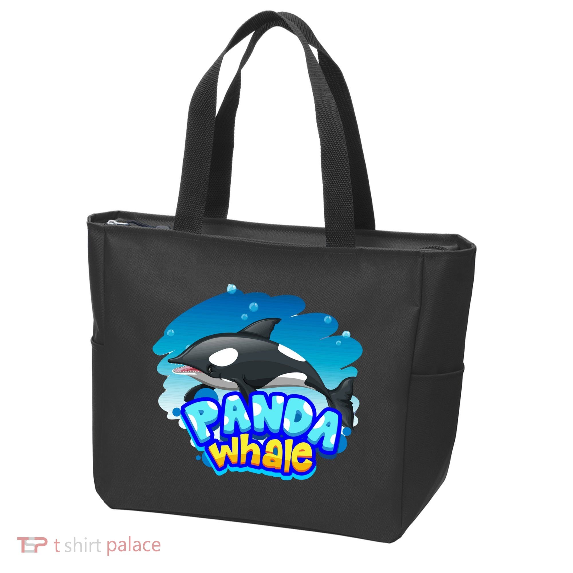 Panda Whale Tote Bag
