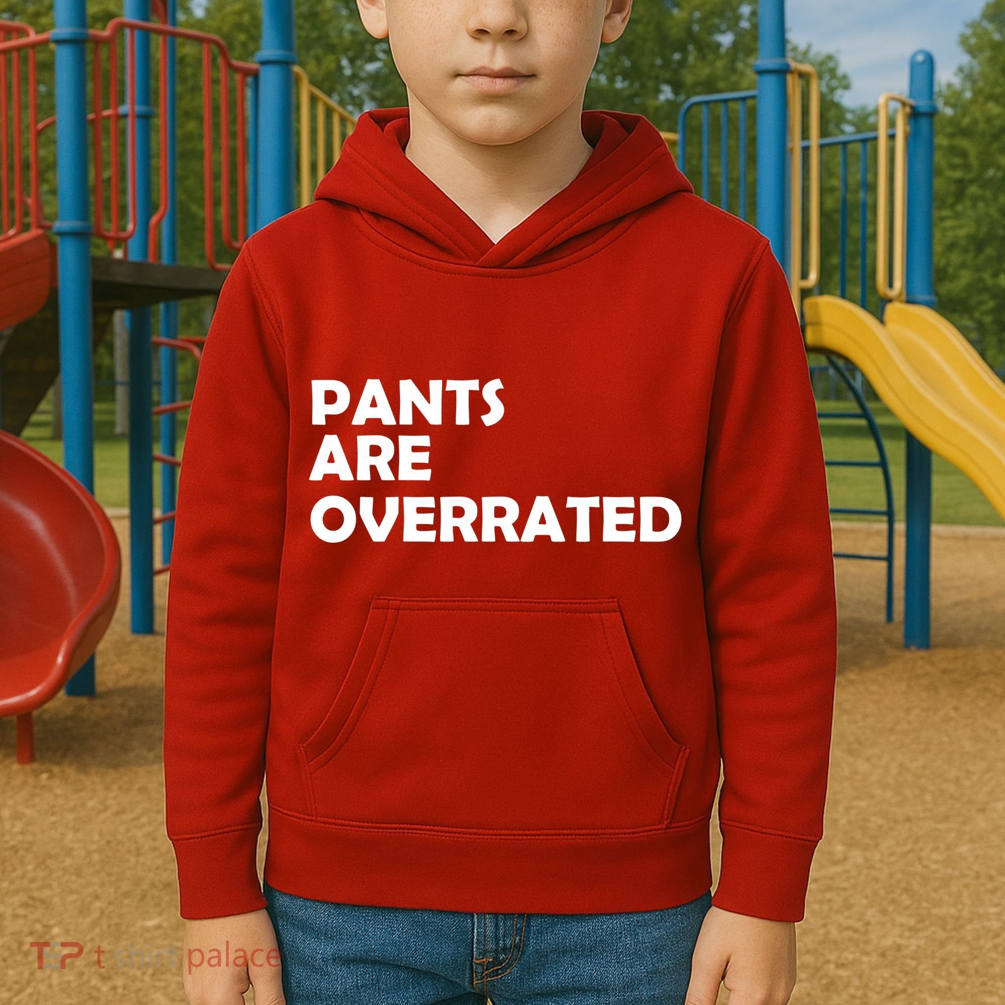 Pants Are Overrated Kids Hoodie
