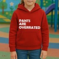 Pants Are Overrated Kids Hoodie thumb 3