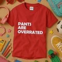 Pants Are Overrated Kids T-Shirt thumb 3