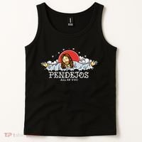Pendejos All of You Sarcastic Jesus Christian Humor Retro Tank Top thumb 2