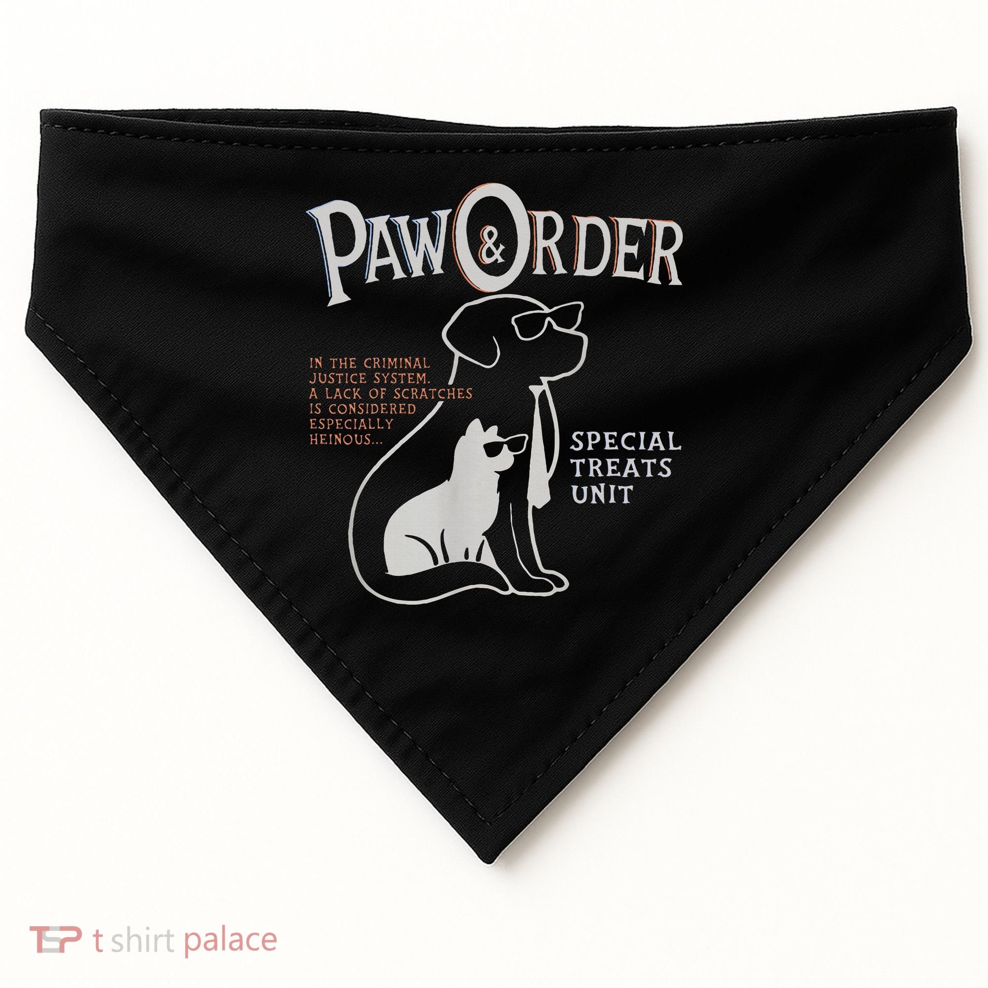 Paw And Order Special Feline Unit Pets Training Dog Cat USA-Made Doggie Bandana