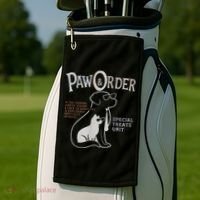 Paw And Order Special Feline Unit Pets Training Dog Cat Golf Towel thumb 2
