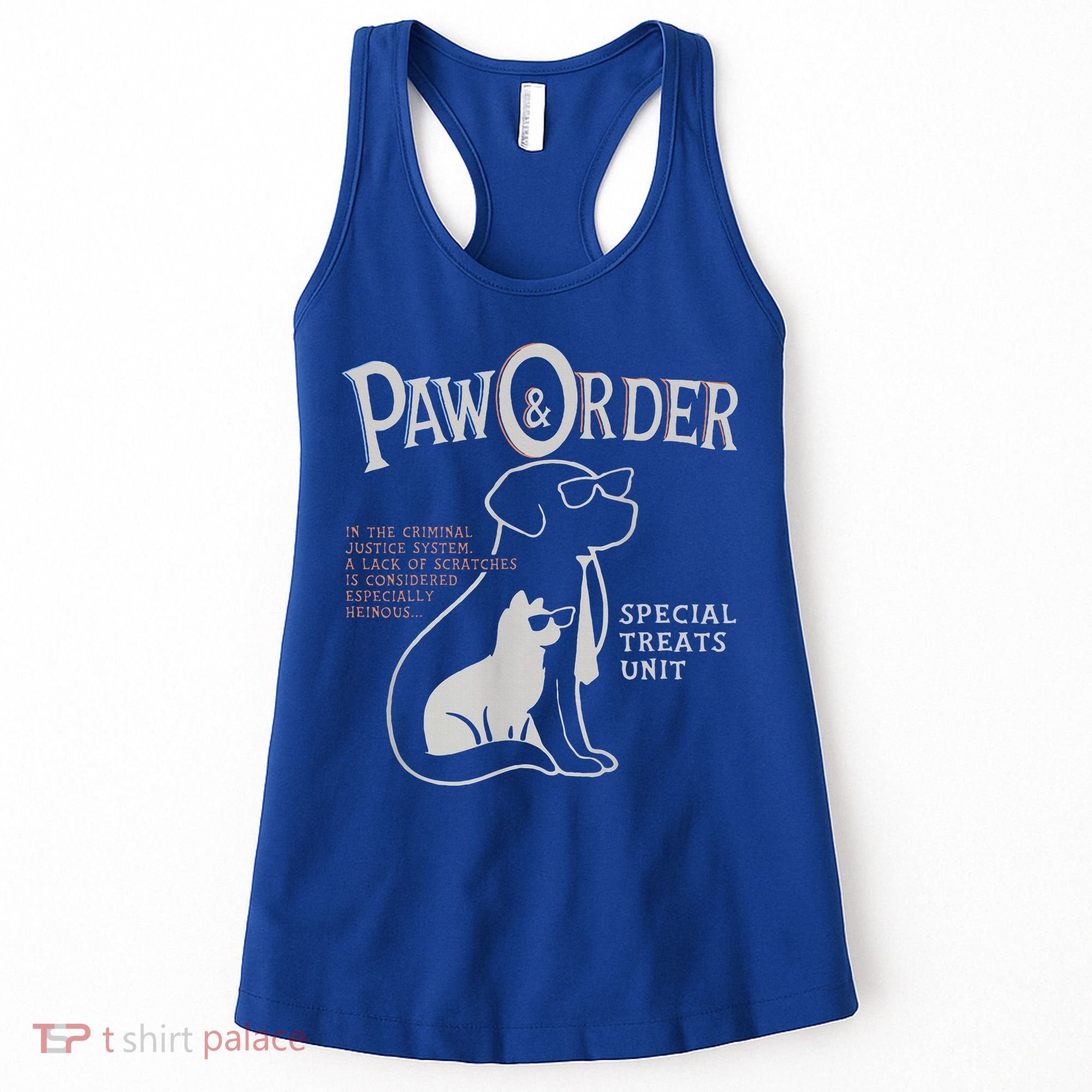 Paw And Order Special Feline Unit Pets Training Dog Cat Women's Tank Top