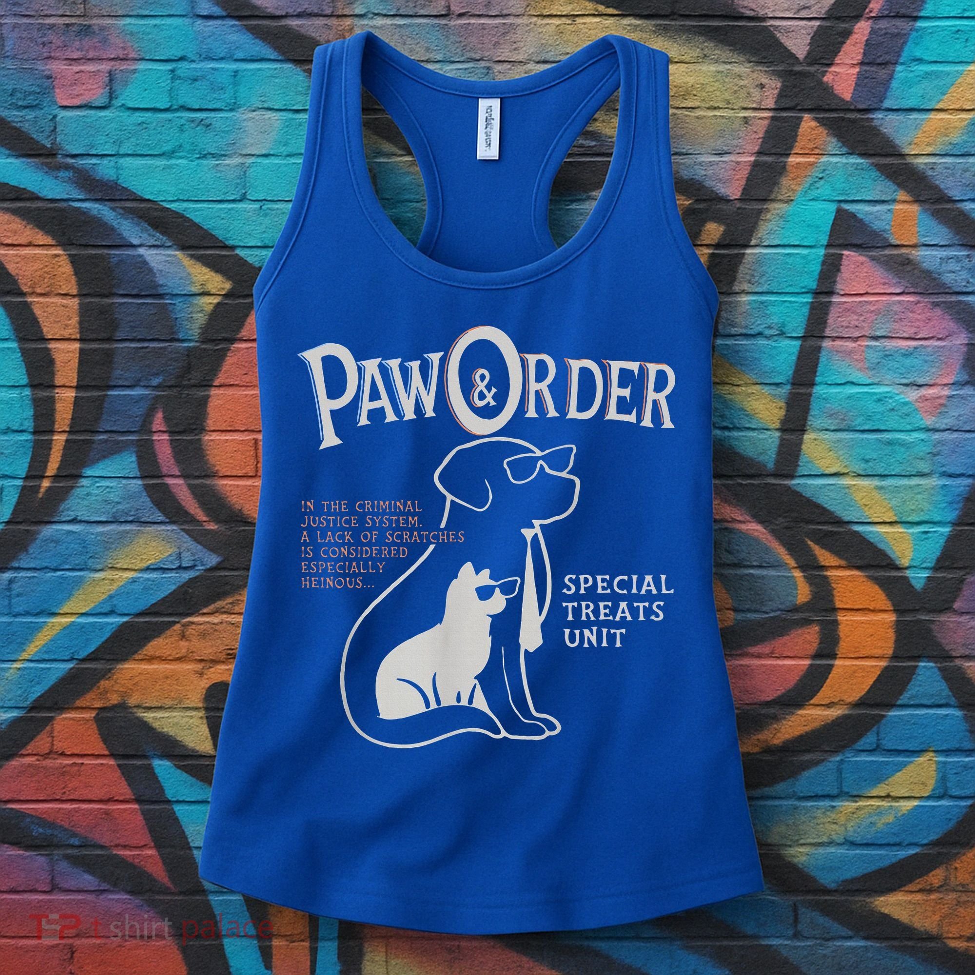 Paw And Order Special Feline Unit Pets Training Dog Cat Women's Tank Top