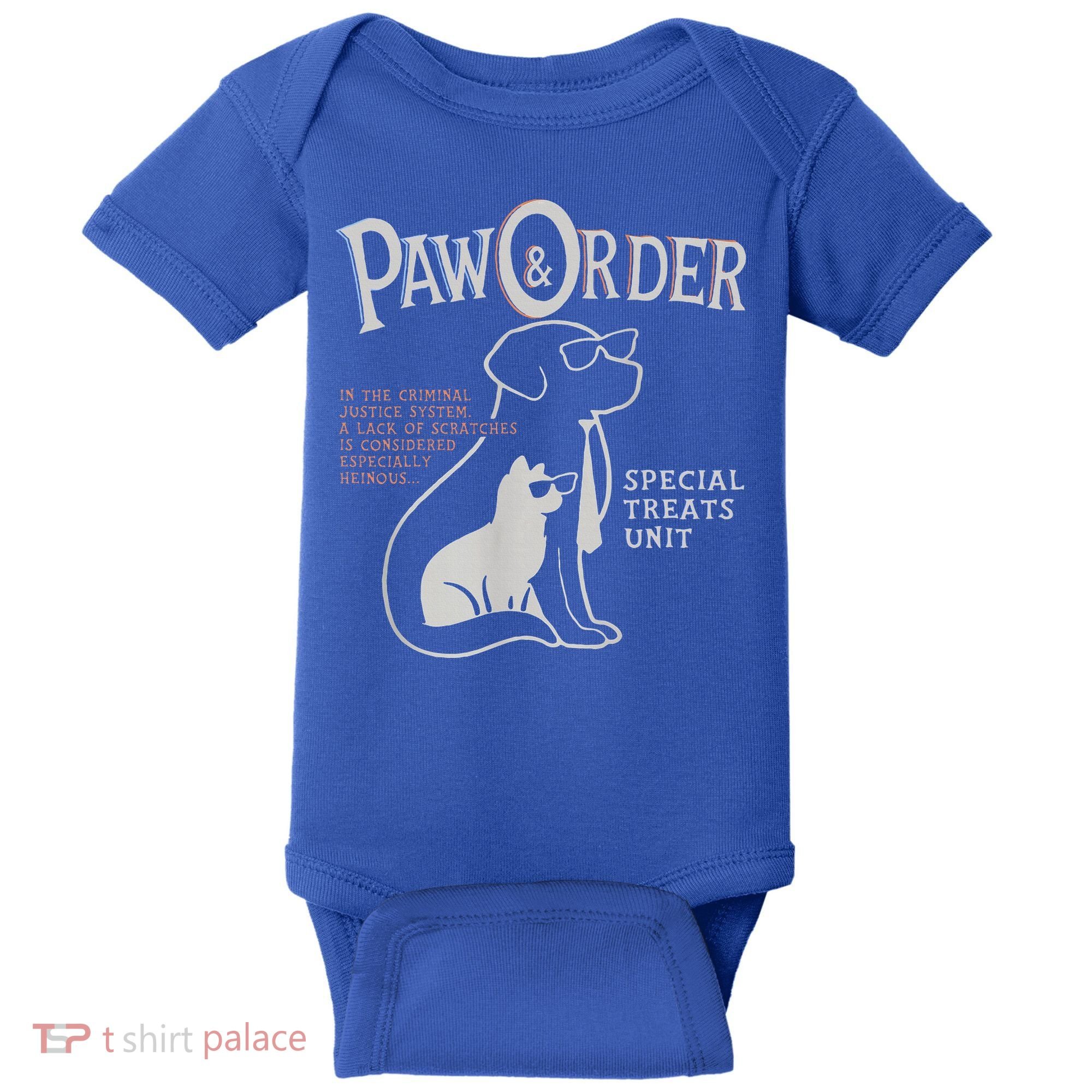 Paw And Order Special Feline Unit Pets Training Dog Cat Baby Bodysuit