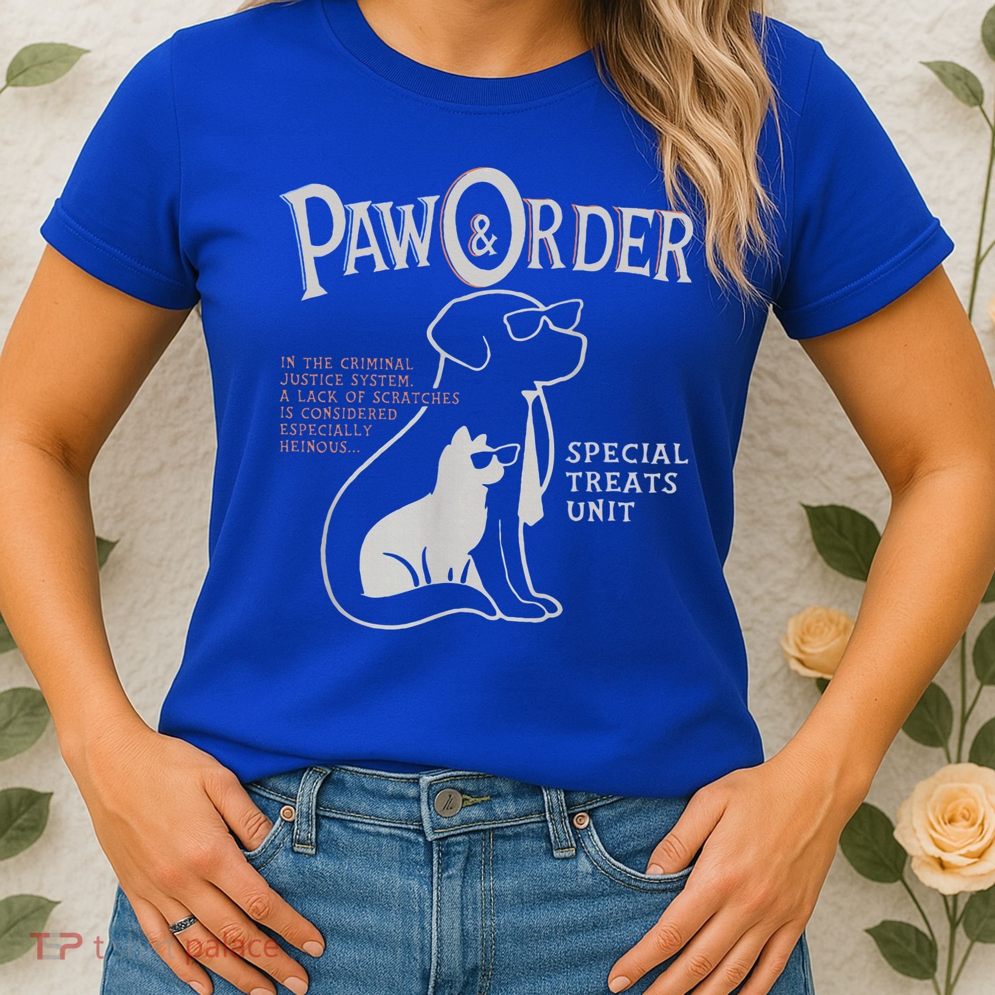 Paw And Order Special Feline Unit Pets Training Dog Cat Women's T-Shirt
