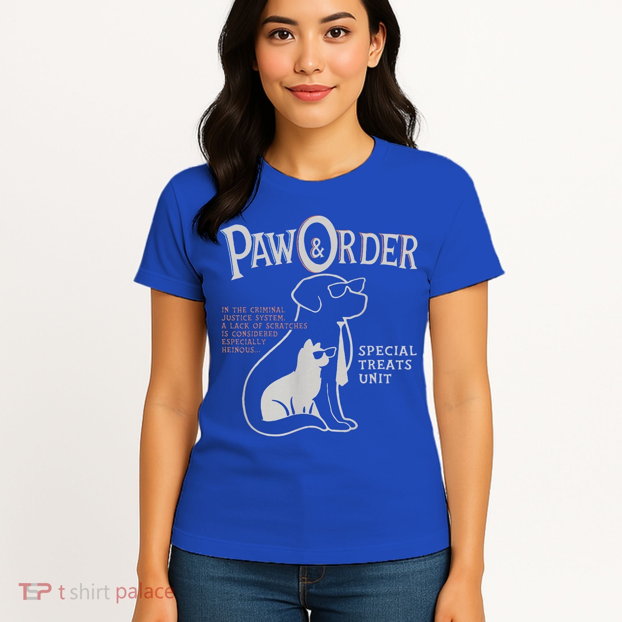 Paw And Order Special Feline Unit Pets Training Dog Cat Women's T-Shirt