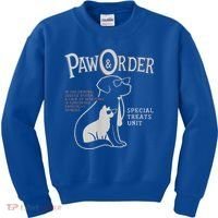 Paw And Order Special Feline Unit Pets Training Dog Cat Kids Sweatshirt thumb 0