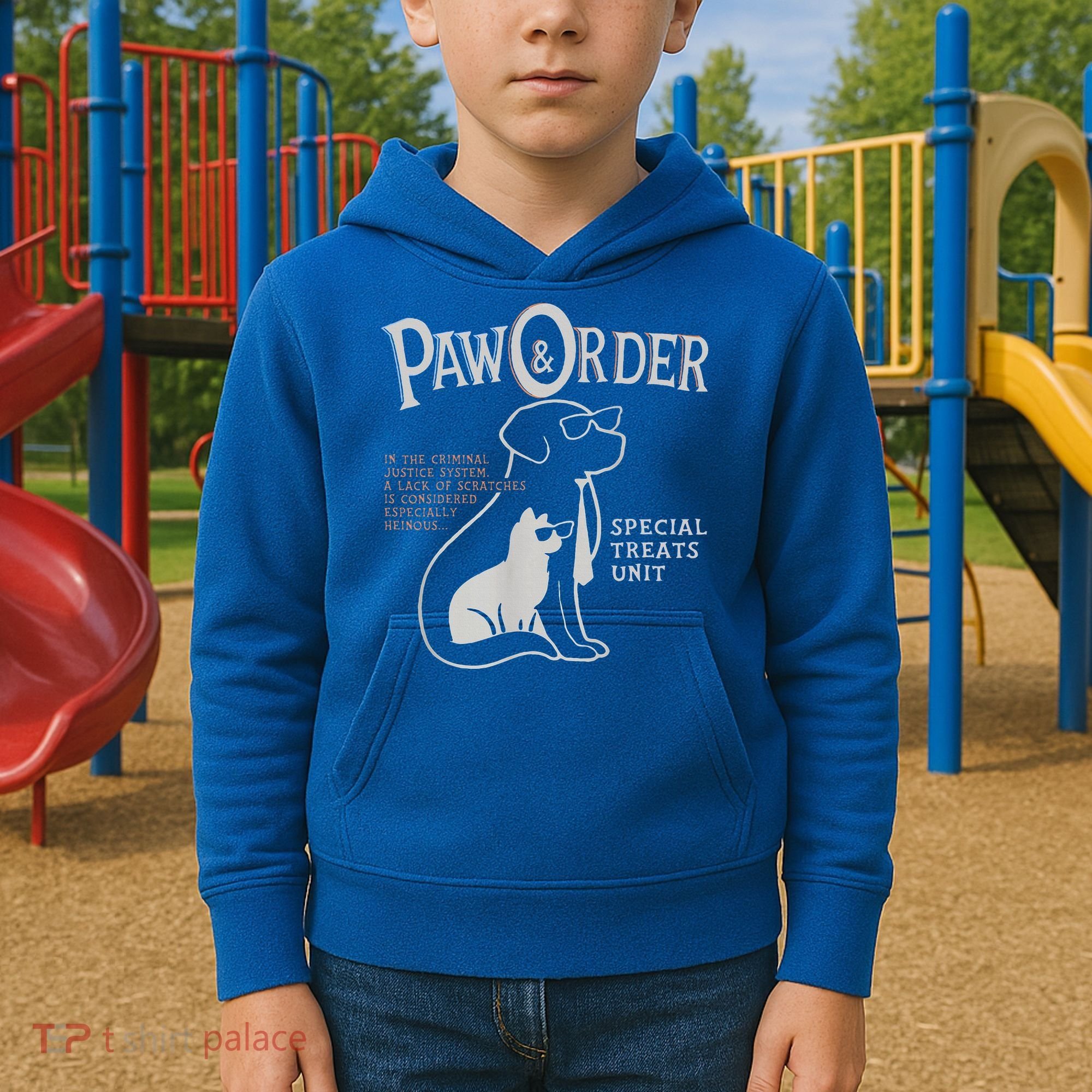 Paw And Order Special Feline Unit Pets Training Dog Cat Kids Hoodie