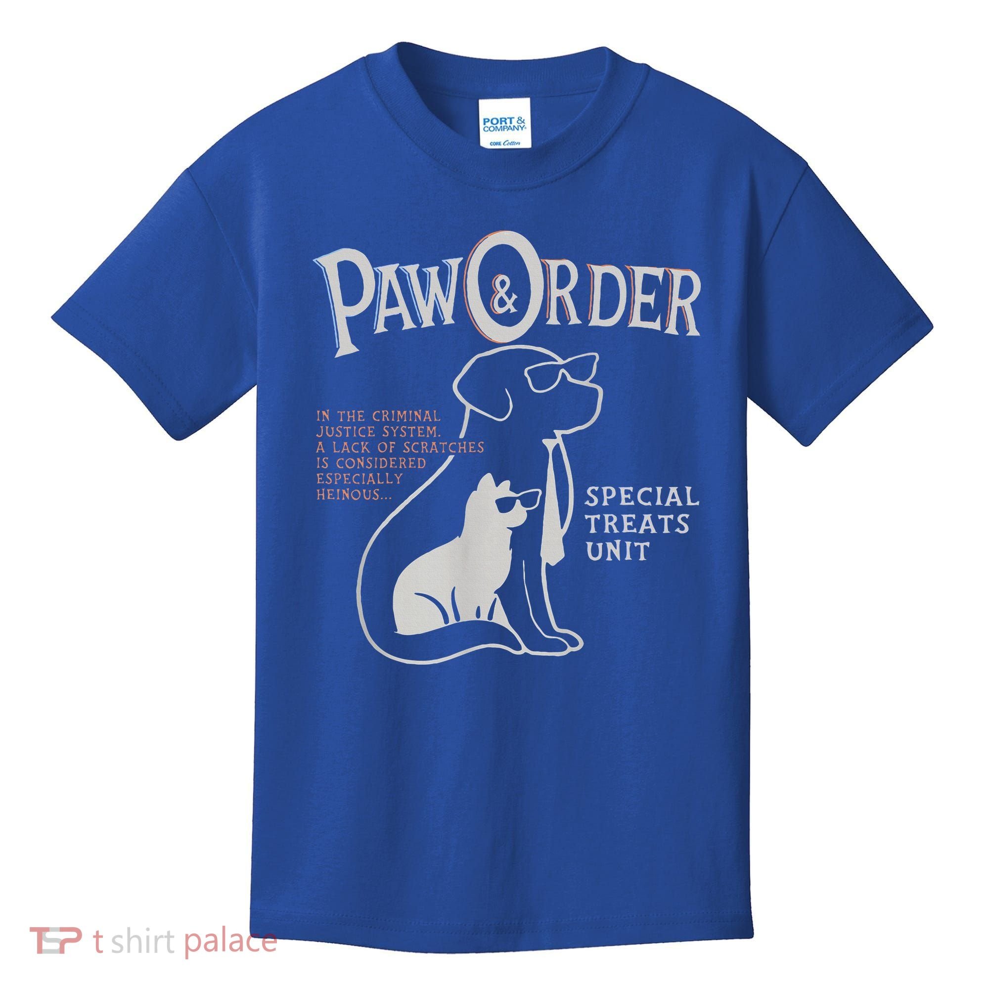 Paw And Order Special Feline Unit Pets Training Dog Cat Kids T-Shirt