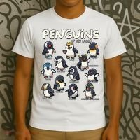 Penguins Animals Of The World Penguin Lovers T-Shirt thumb 3
