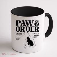 Paw And Order Cats Special Treat Unit Gift For Pet Lover Coffee Mug thumb 1