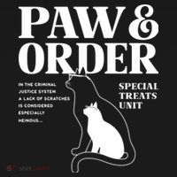 Paw And Order Cats Special Treat Unit Gift For Pet Lover Ornament thumb 1